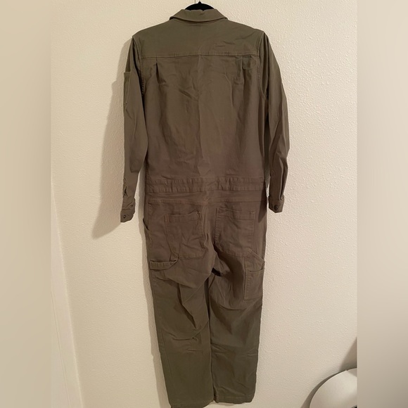 Wildfang Olive Essential Coveralls sz Medium - Picture 8 of 10